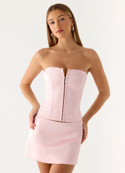 All My Ladies Low Rise Mini Skirt Petal Pink