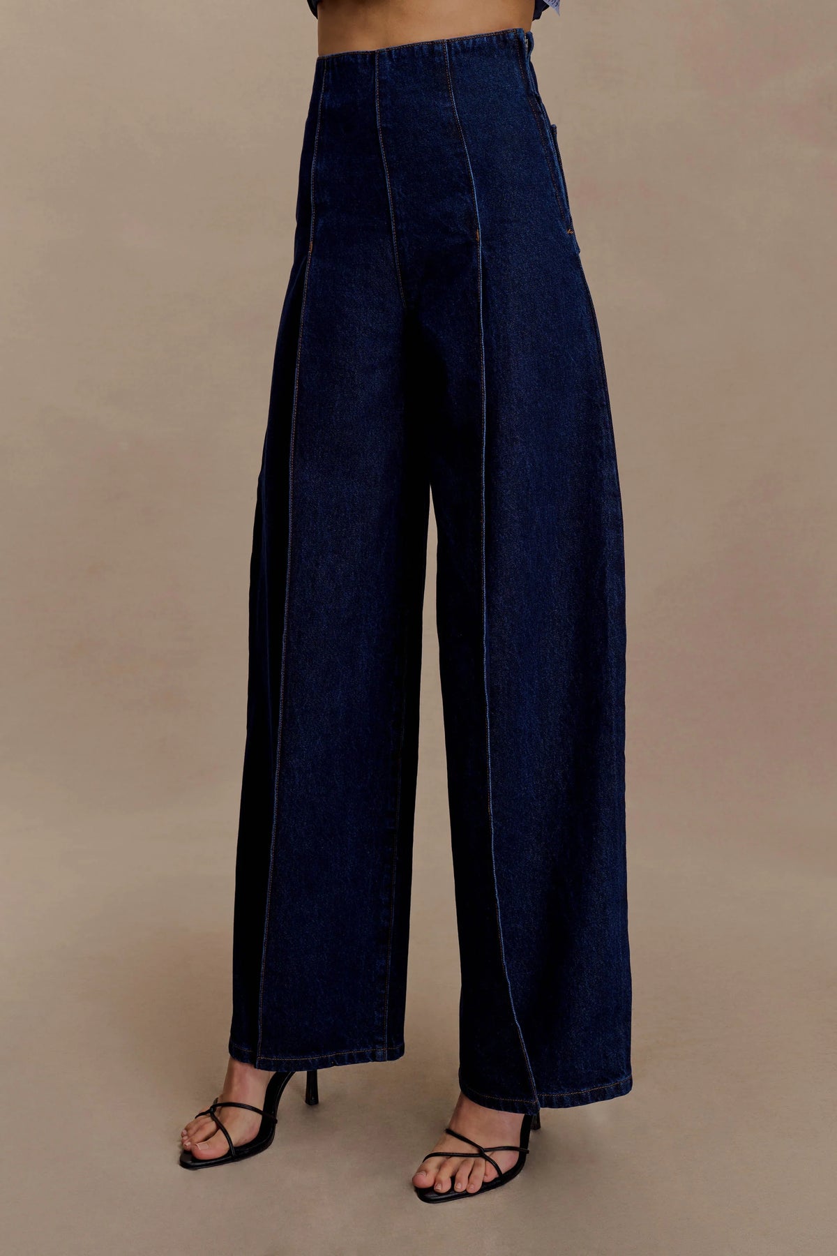 Beatrix High Rise Denim Jeans Indigo Blue
