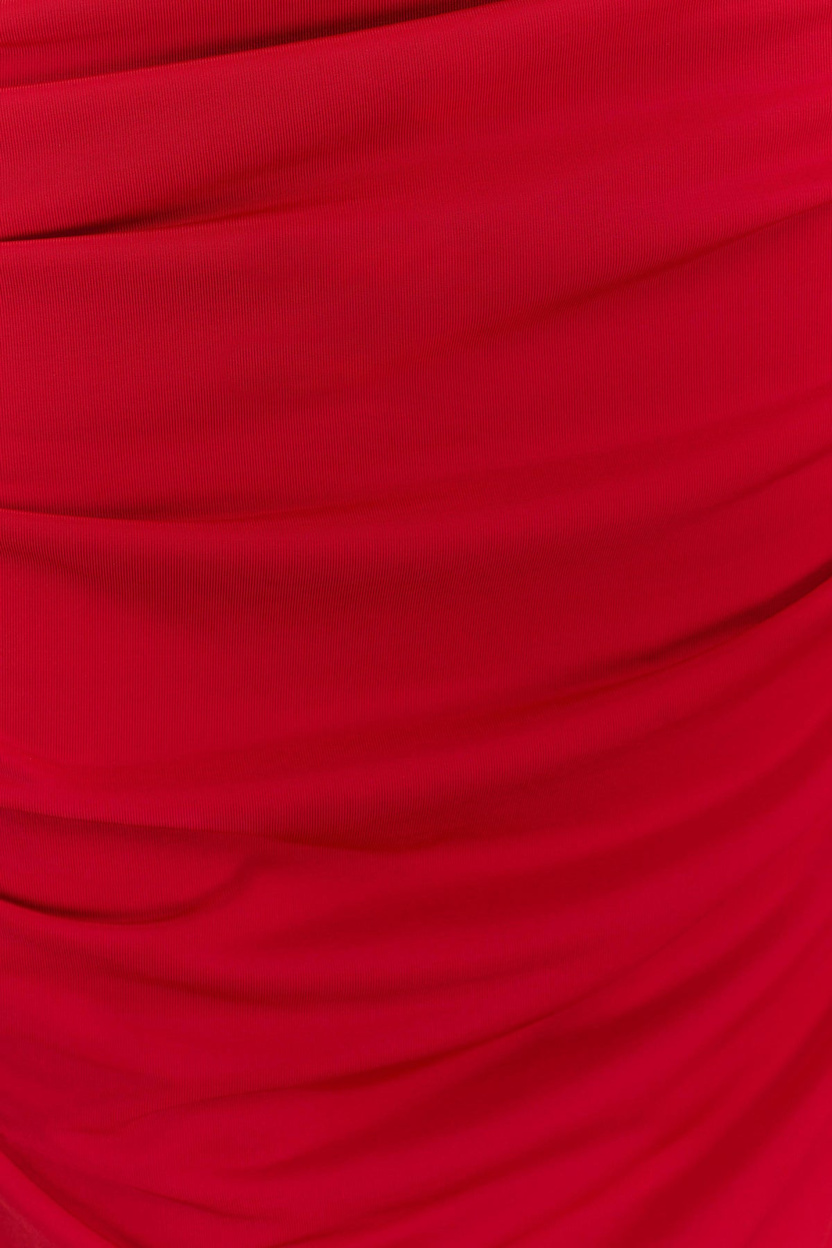 Amandine Ruched Slinky Maxi Dress Ruby