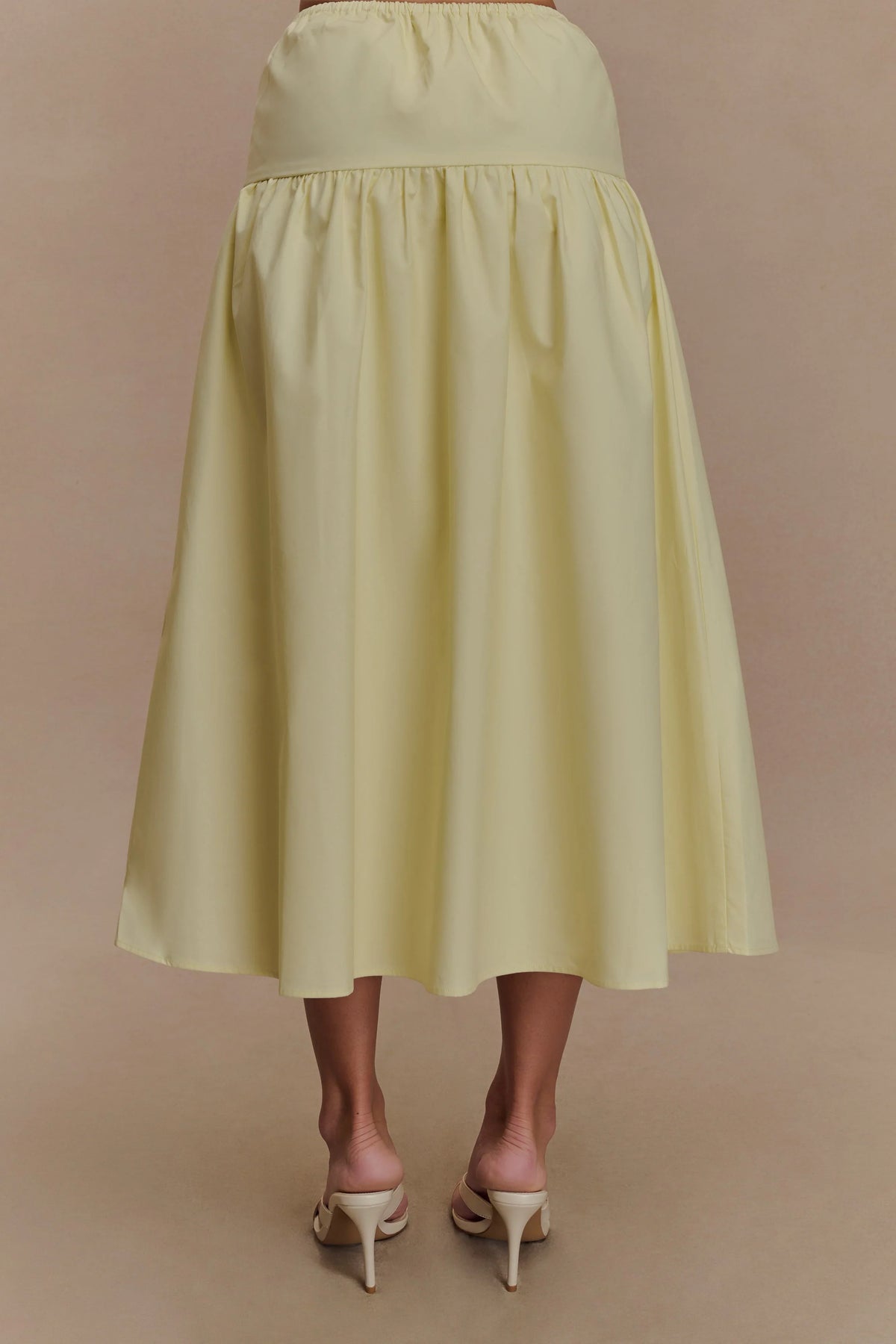Amirah Midi Skirt Lemon