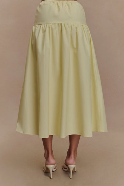 Amirah Midi Skirt Lemon