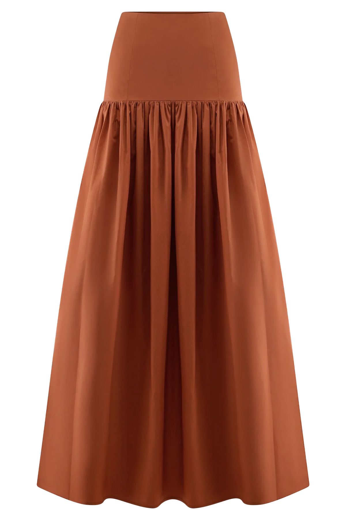 Autumn Maxi Skirt Burnt Orange