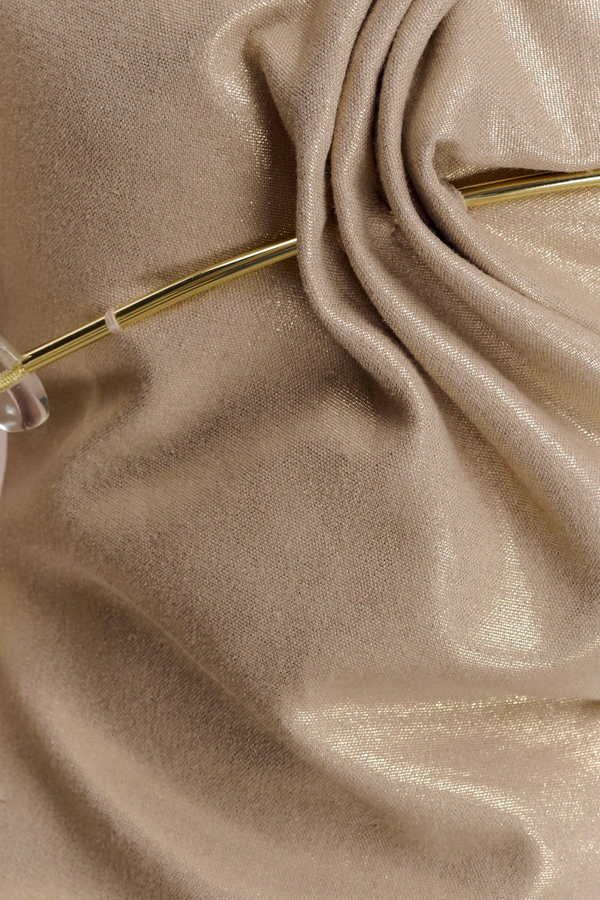 Annette Linen Mini Dress Gold