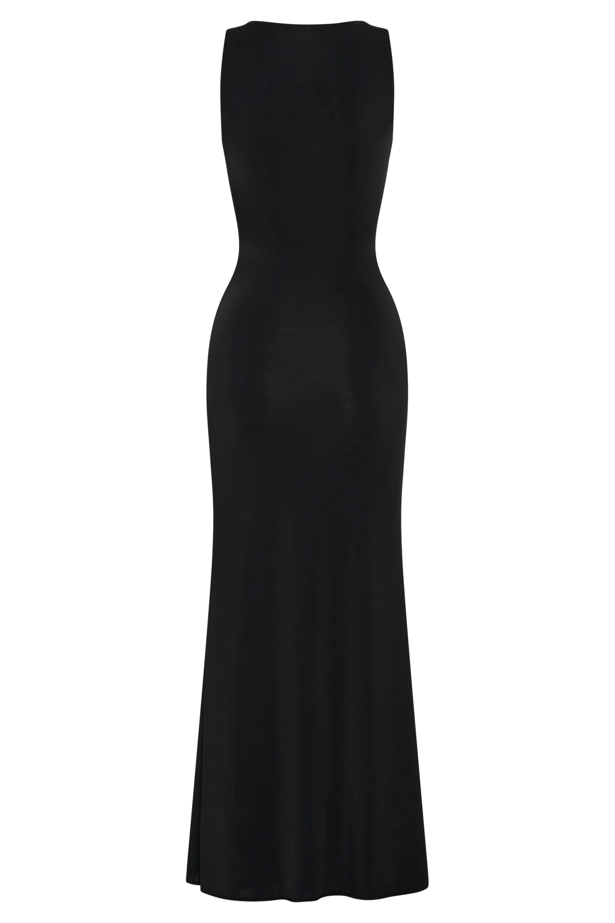 Beck Plunge Maxi Dress With Floral Hardware Black