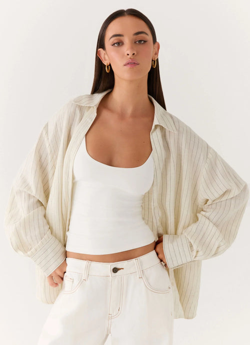 Alessio Shirt Desert Stripe