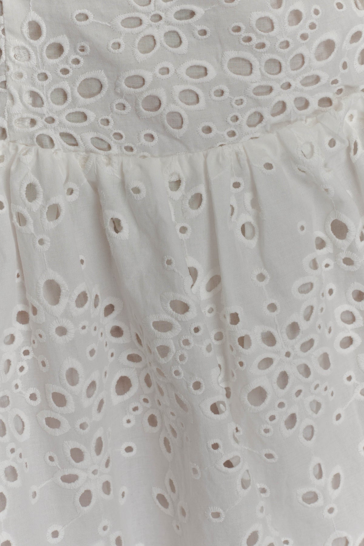 Carlina Broderie Mini Dress White