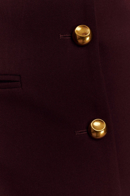 Bellamy Cinched Blazer Mahogany