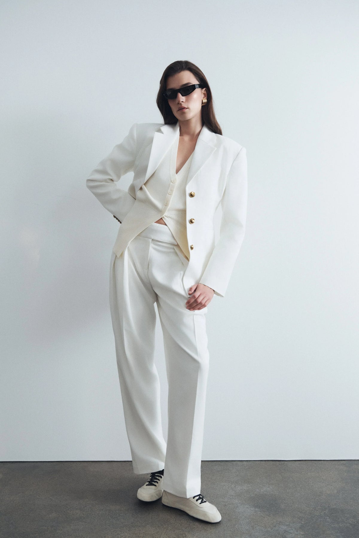 Bellamy Cinched Blazer Ivory