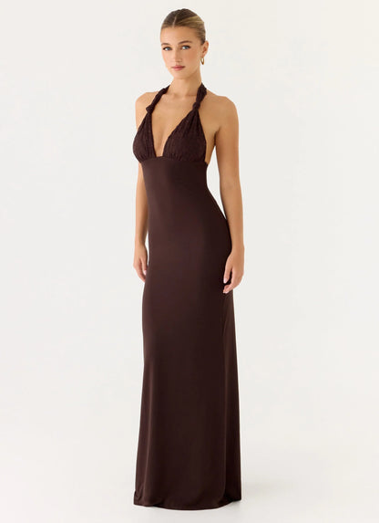 All I Need Maxi Dress Chocolate