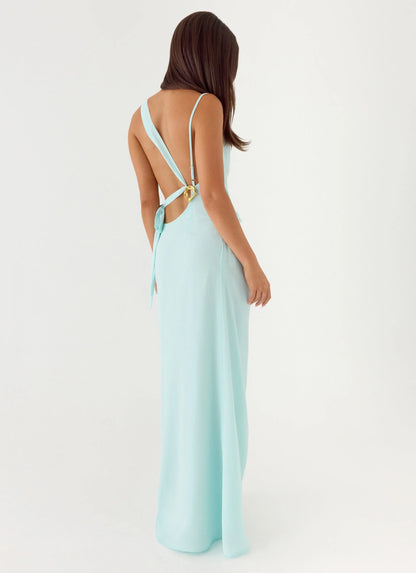 Analia Maxi Dress Aqua