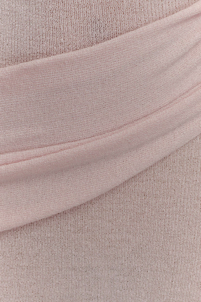Alexius One Shoulder Knit Maxi Dress Dusty Pink