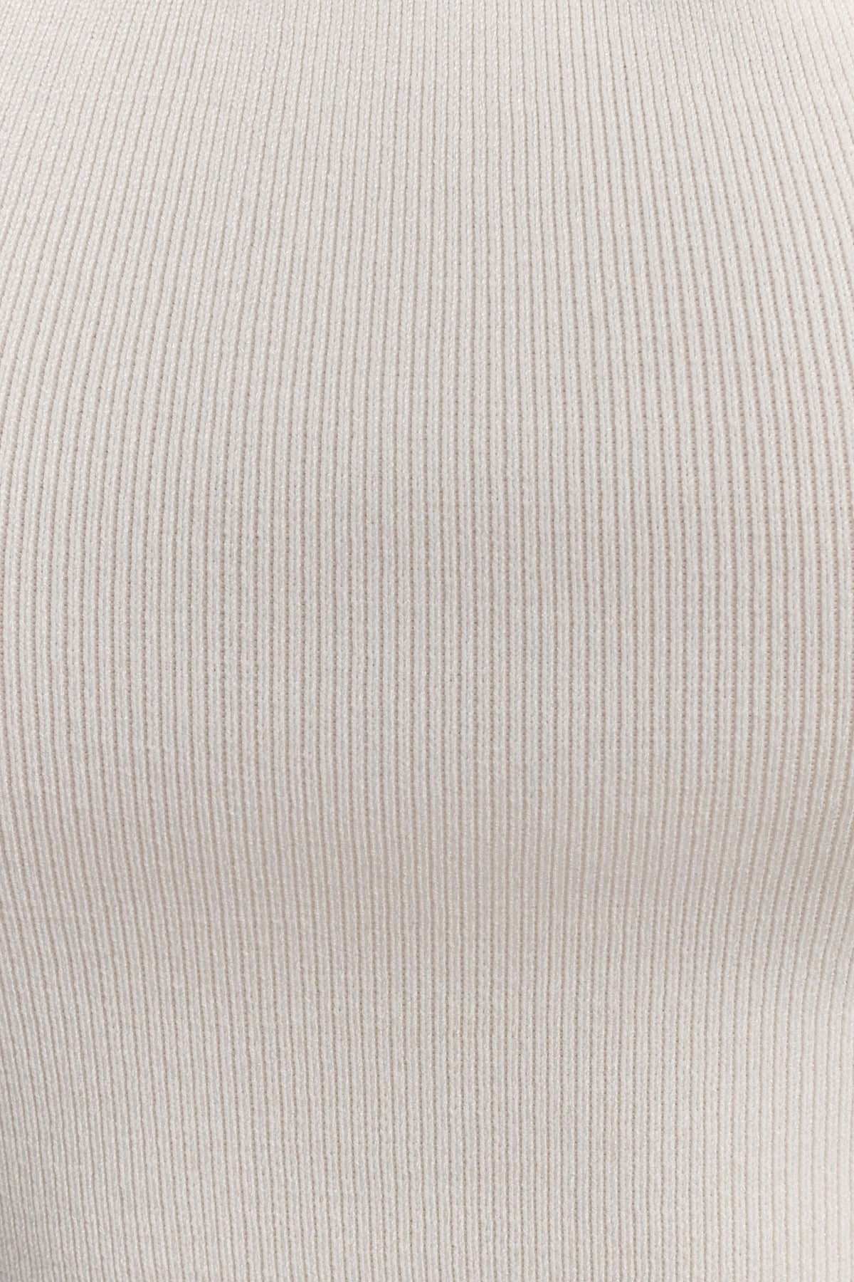 Angelika Twist Front Knit Top Ivory