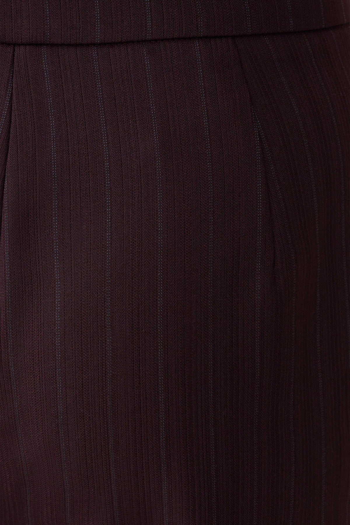 Agatha Straight Leg Suiting Pants Plum Pinstripe