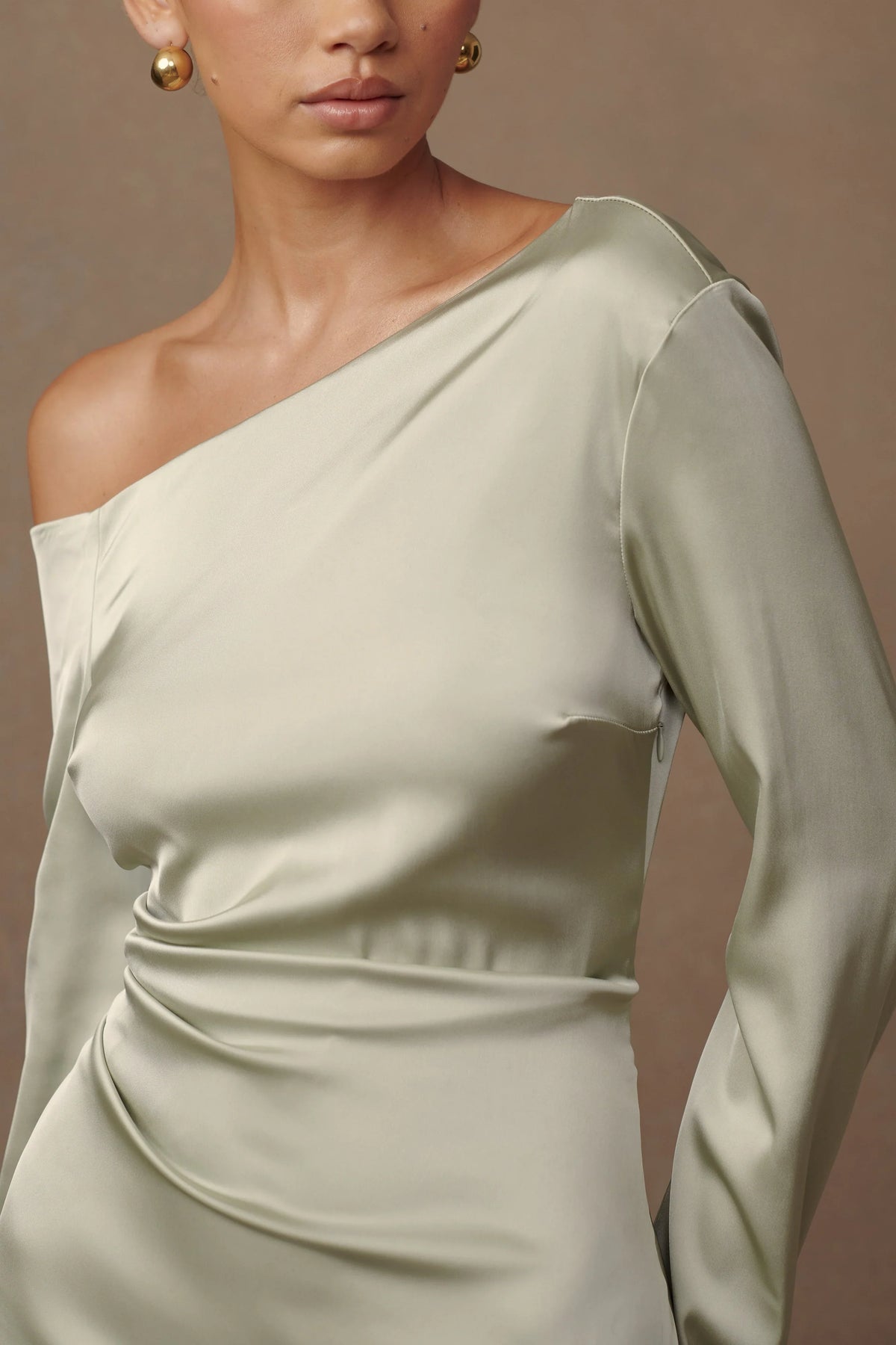 Avery Long Sleeve Maxi Dress Sage