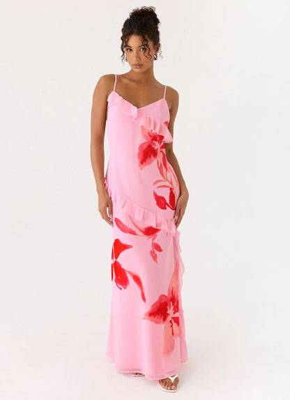 Ayesha Maxi Dress Pink Petal