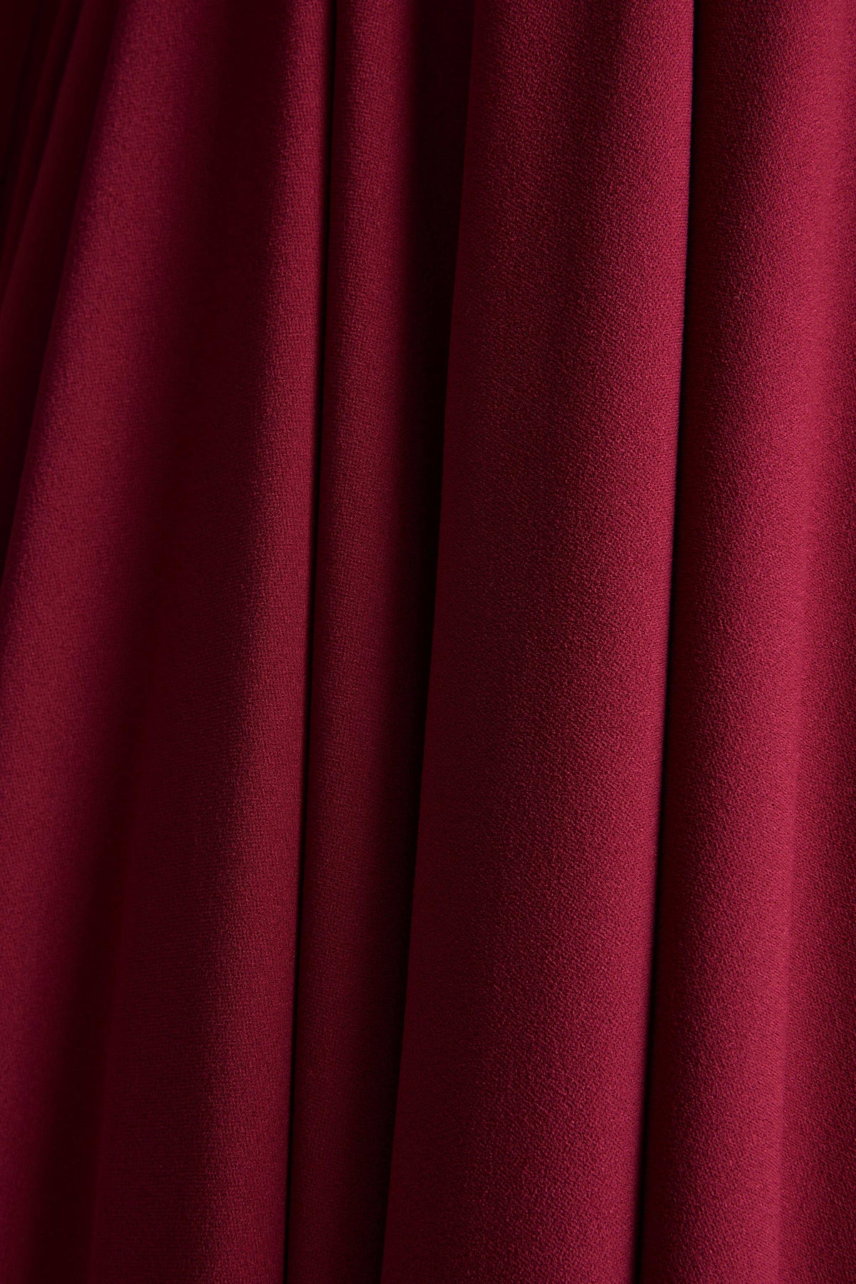 Alison Burgundy Square Neck A Line Midi Dress