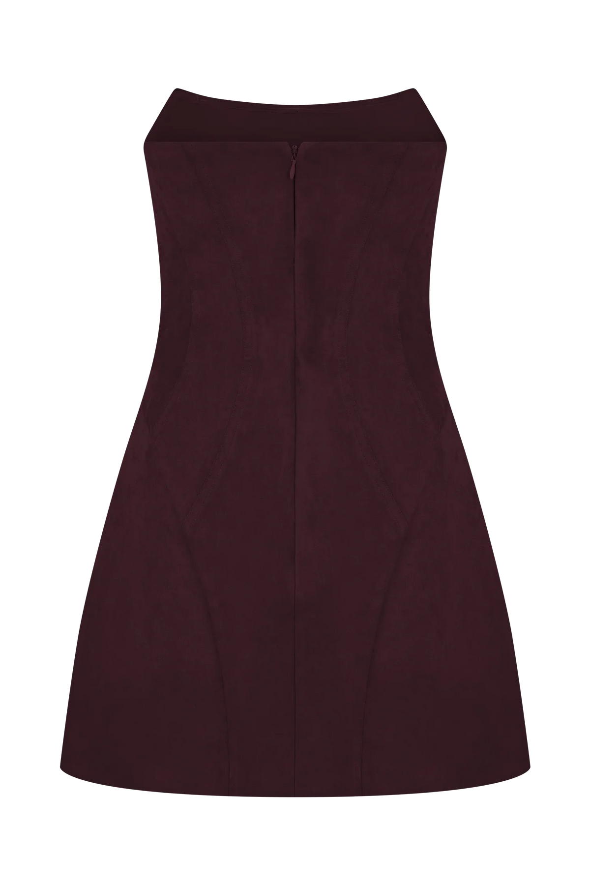 Andy Faux Suede Mini Dress Wine