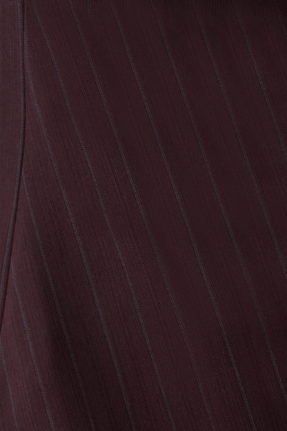 Agatha Square Neck Blazer Plum Pinstripe