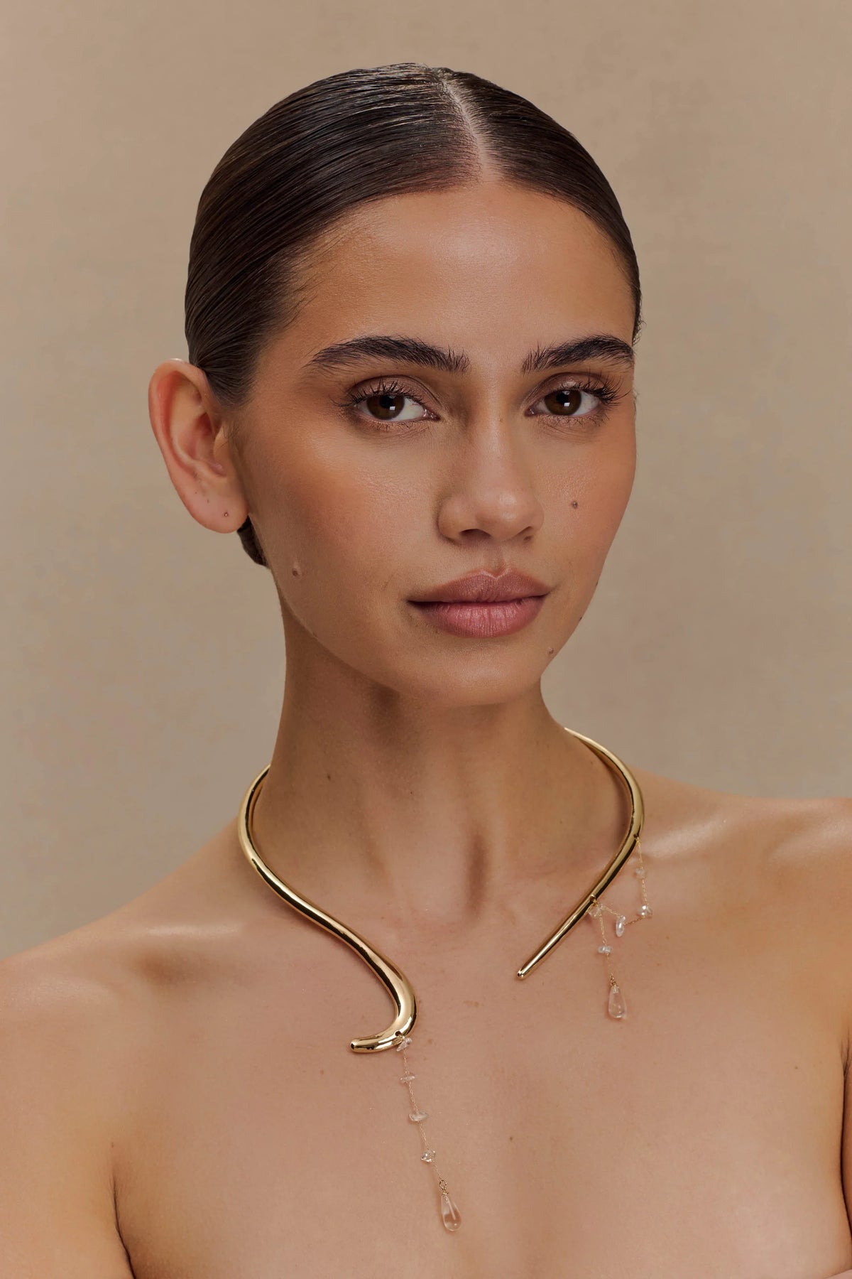 Azura Teardrop Necklace Gold