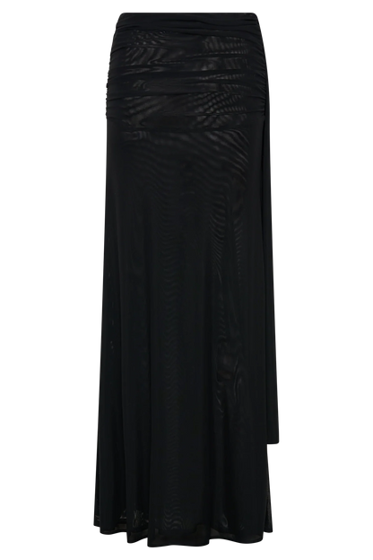 Arna Mesh Maxi Skirt Black