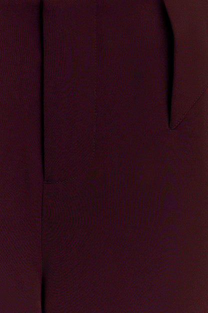 Arlo Wide Leg Suiting Trouser Mahogany