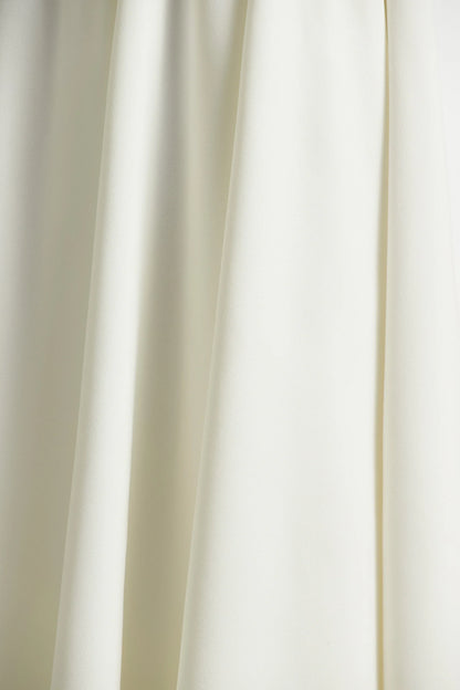 Bellamy Cream Crew Neck Long Sleeve Midi Dress