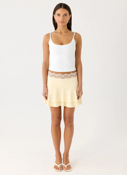 Aleenah Mini Skirt Yellow