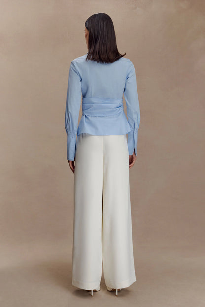 Arlo Wide Leg Suiting Trouser Ivory