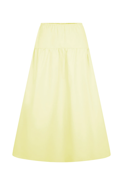 Amirah Midi Skirt Lemon