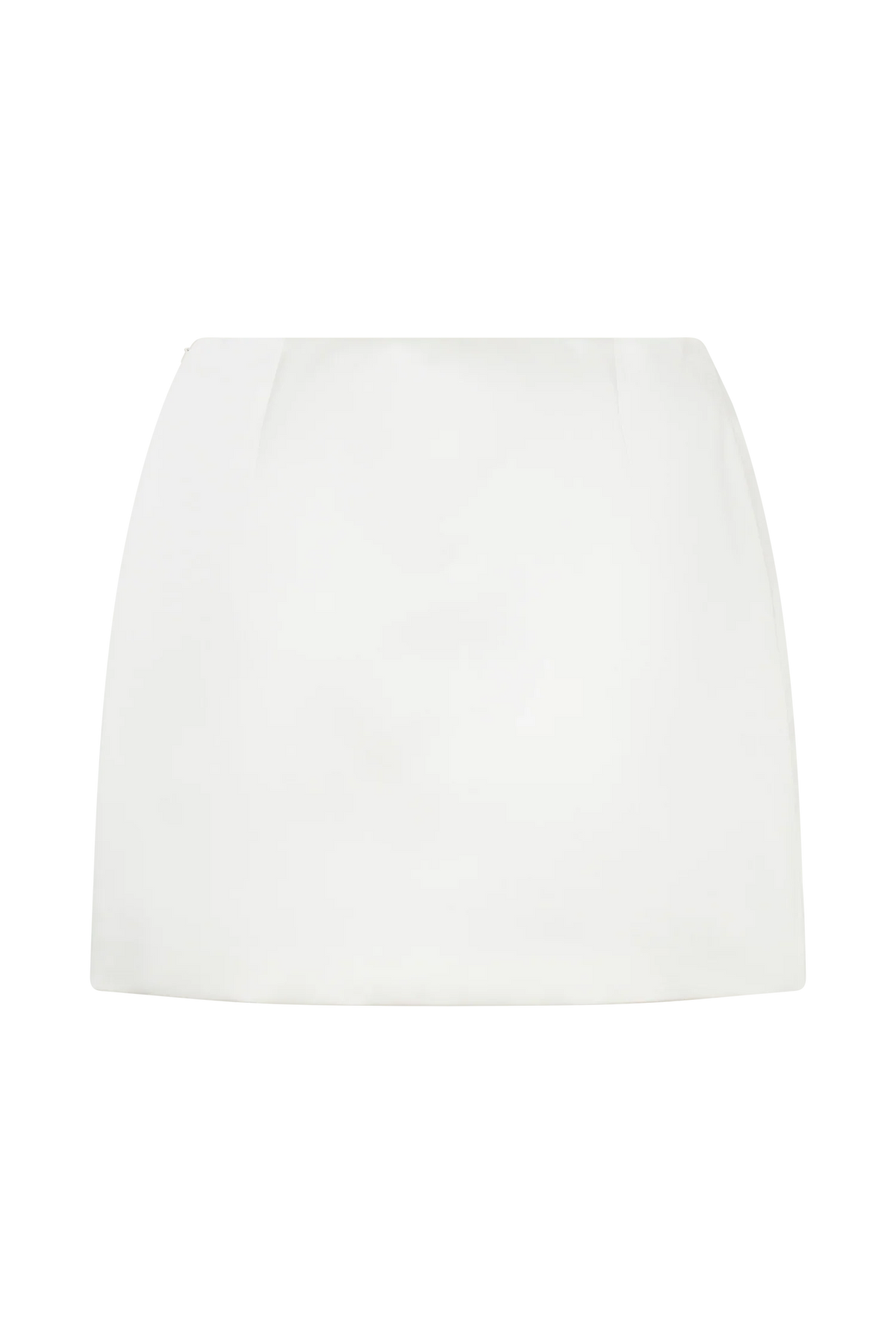 Adeline Satin Mini Skirt White