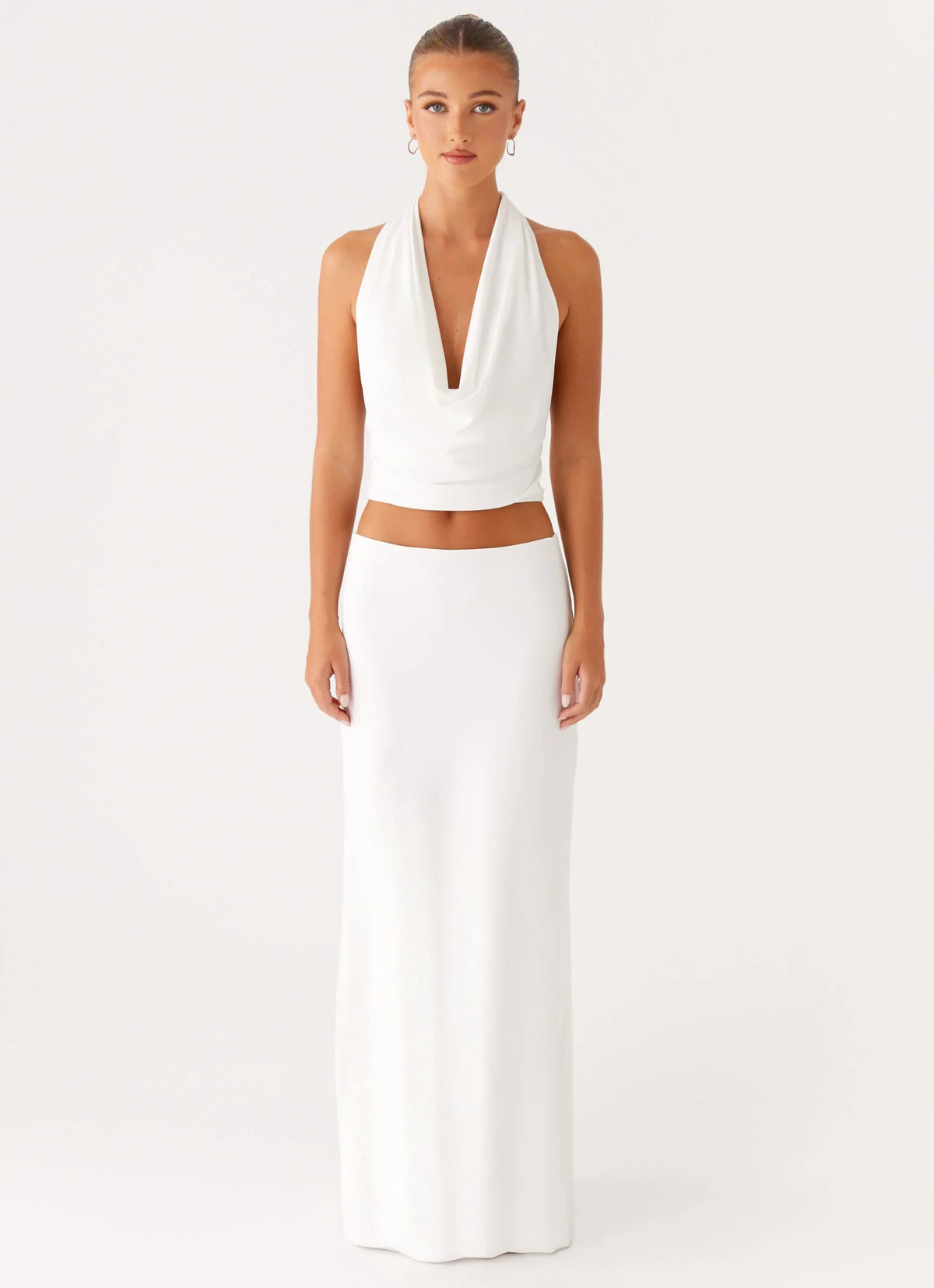 Ashi Maxi Skirt White