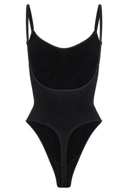 Alyssa Backless Shapewear Bodysuit Black