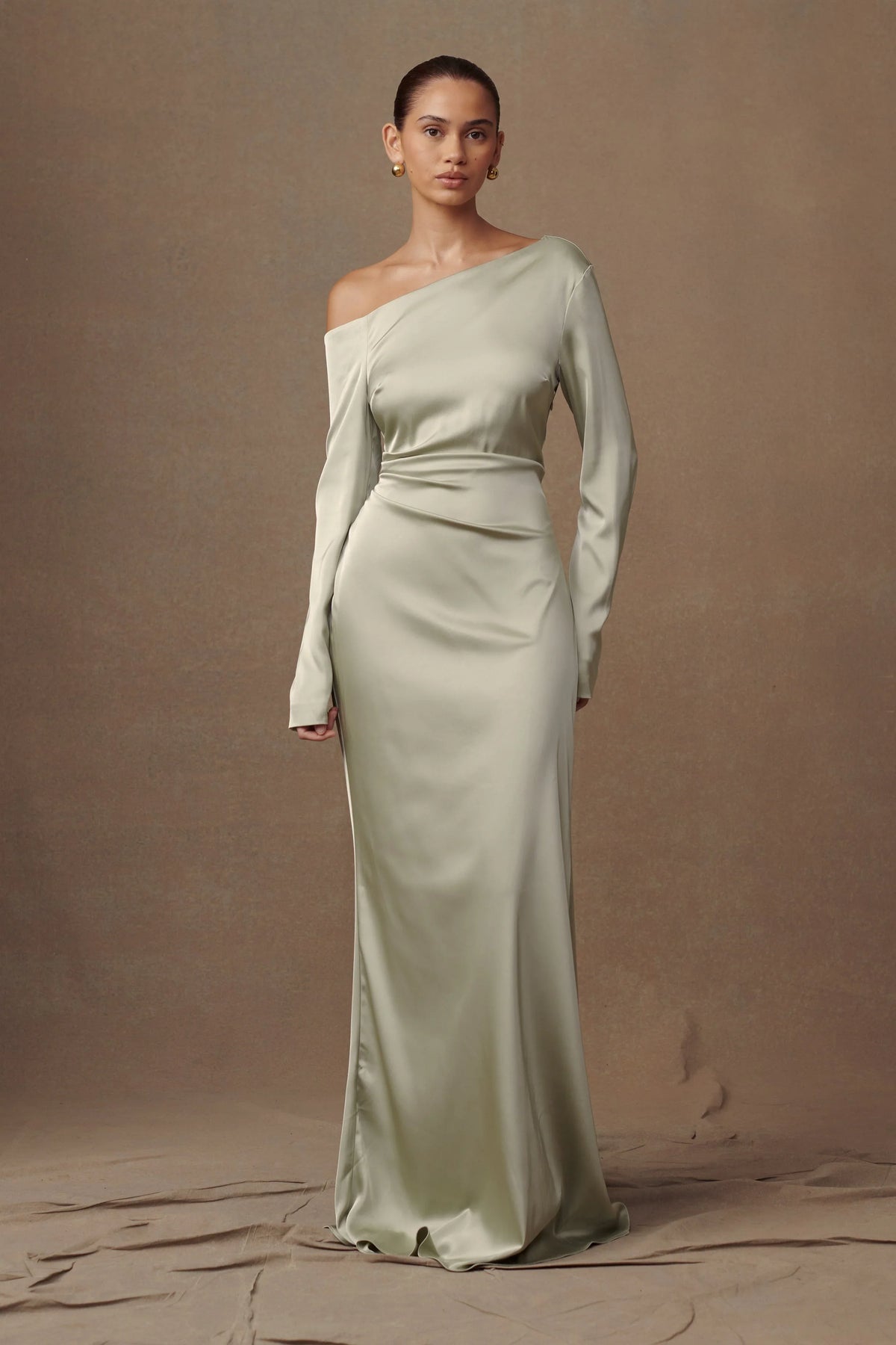 Avery Long Sleeve Maxi Dress Sage