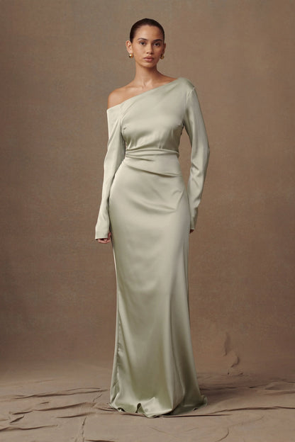 Avery Long Sleeve Maxi Dress Sage