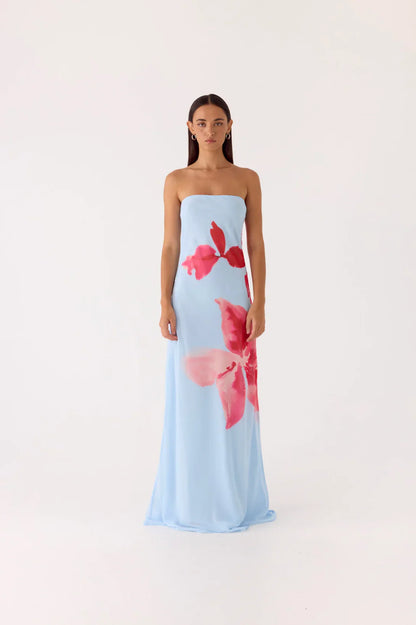 Amelle Maxi Dress - Blue Petal
