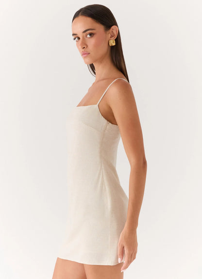 Bailee Mini Dress - Oatmeal
