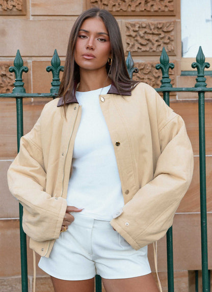 Airplane Mode Twill Blouson Jacket Natural