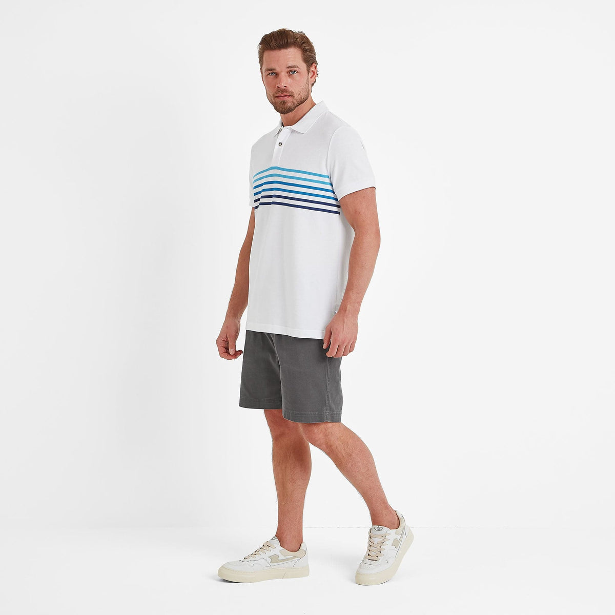 Bolton Mens Polo Shirt - Optic White