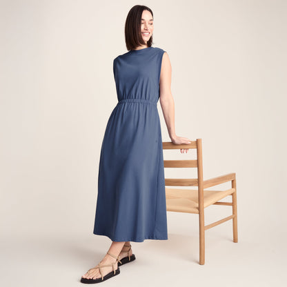 Ebony Womens Supersoft Dress - Smokey Blue