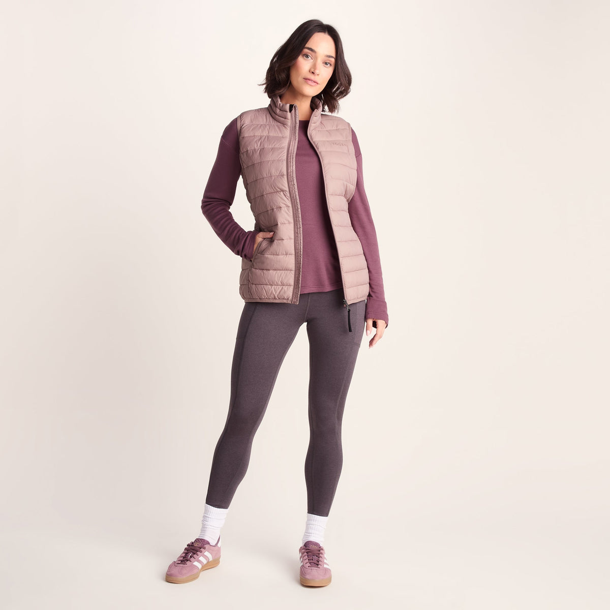 Gibson Womens Insulated Padded Gilet - Faded Pink