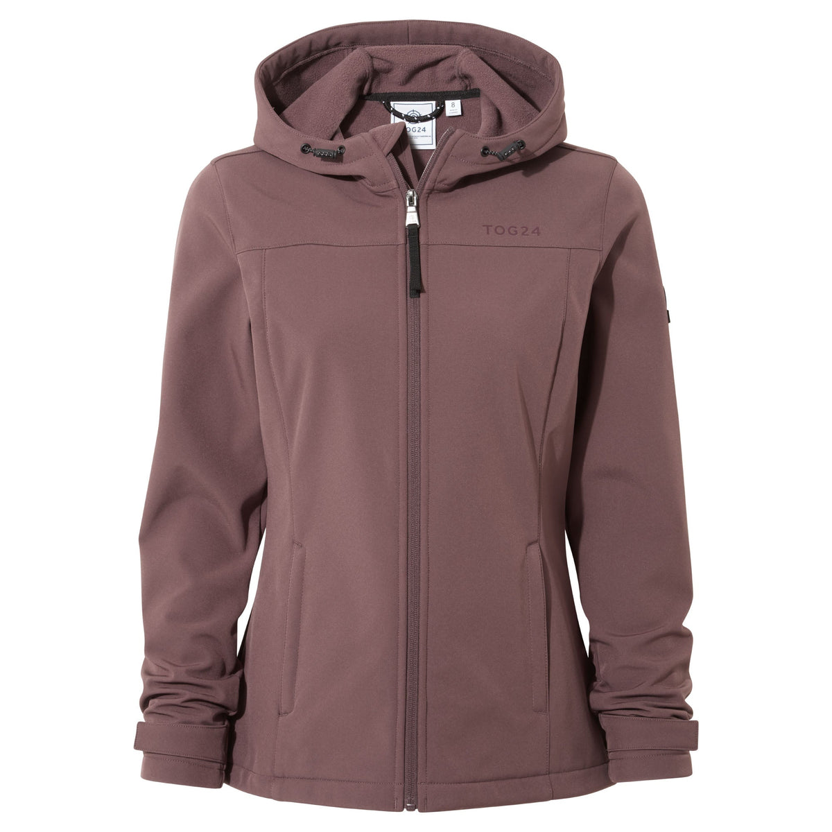 Keld Womens Shower Resistant Hooded Softshell Jacket - Dark Mauve