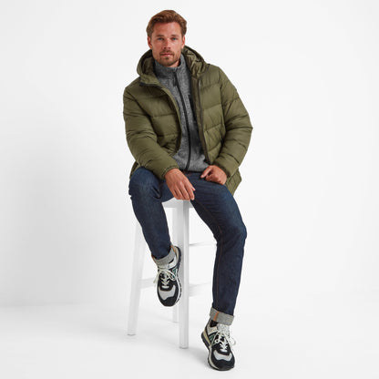 Maloney Mens Wind Resistant Insulated Jacket - Khaki
