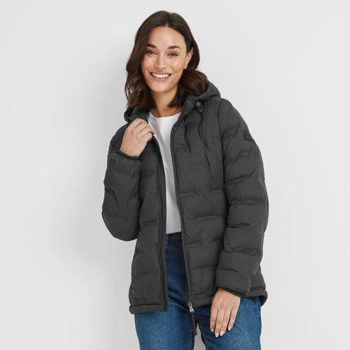 Palmer Womens Shower Resistant Insulated Jacket - Washed Black