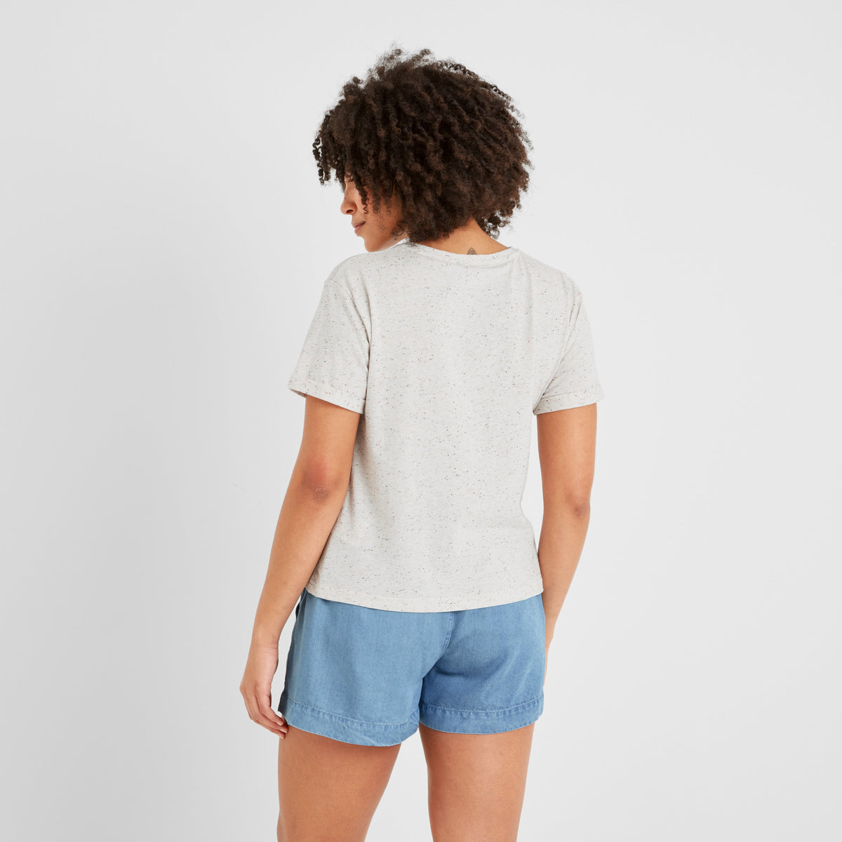 Rebecca Womens 100% Cotton Supersoft T-Shirt - Multi Colour Nep