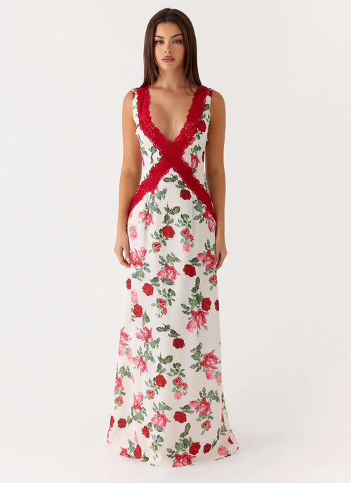 Aoifie Maxi Dress Ivory Bloom
