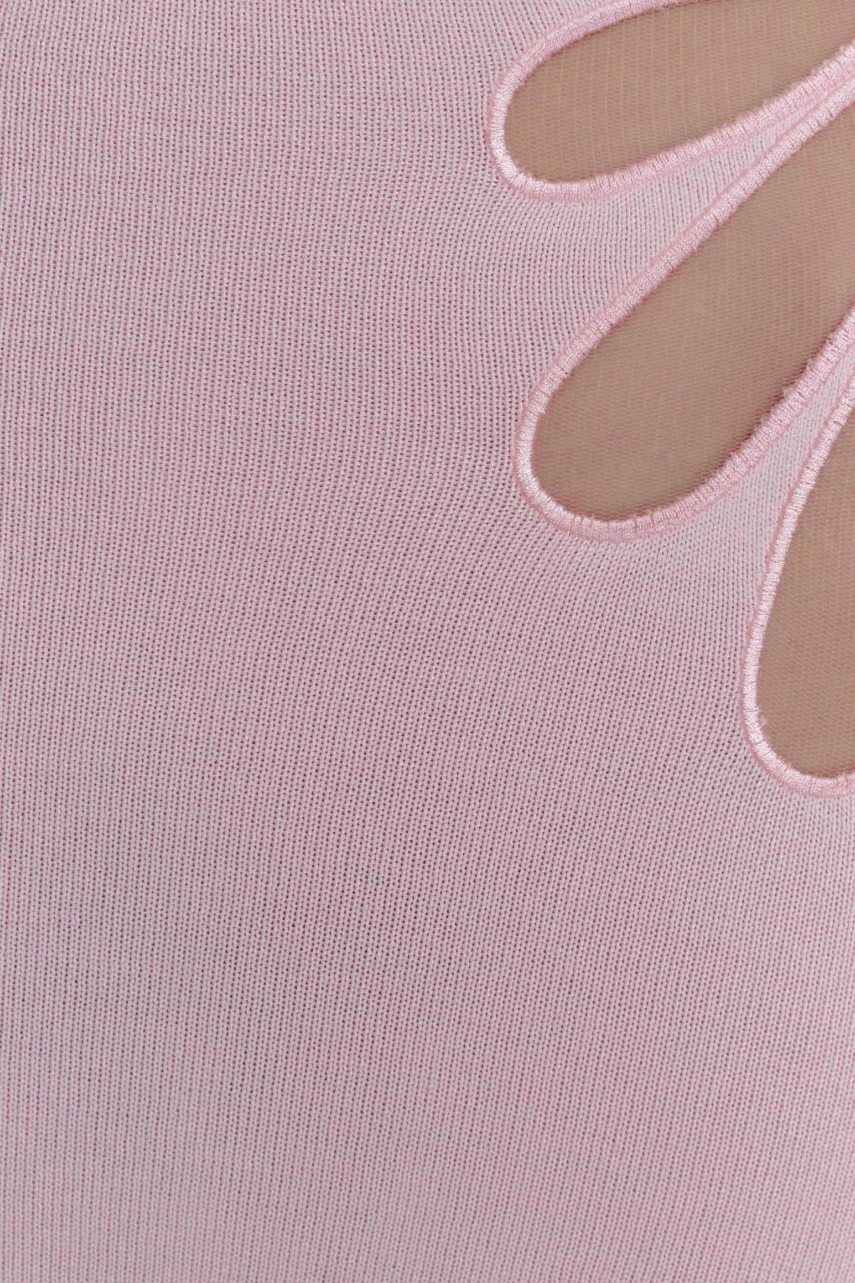 Brock Knit Halter Maxi Dress Baby Pink
