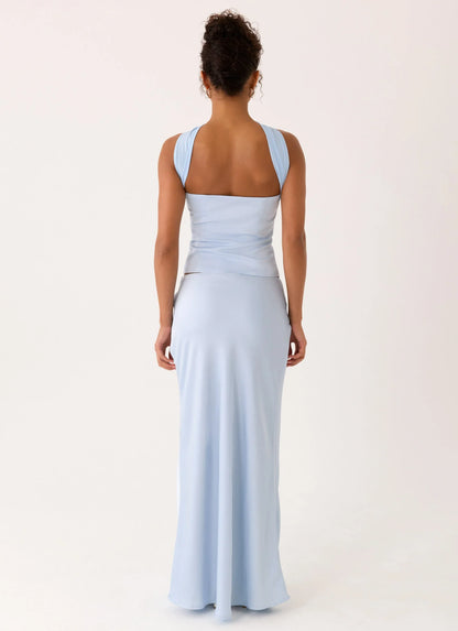 Bridgeta Maxi Skirt Blue