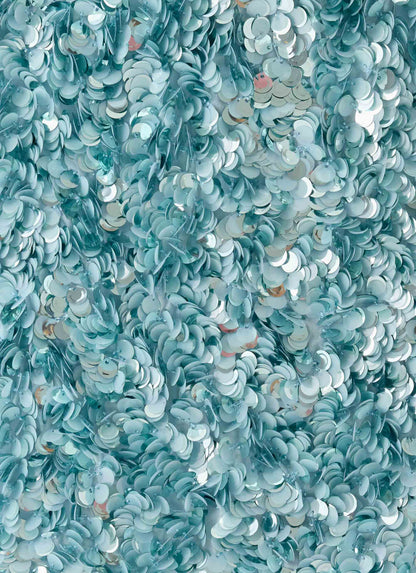 Alayna Sequin Mini Skirt Aqua