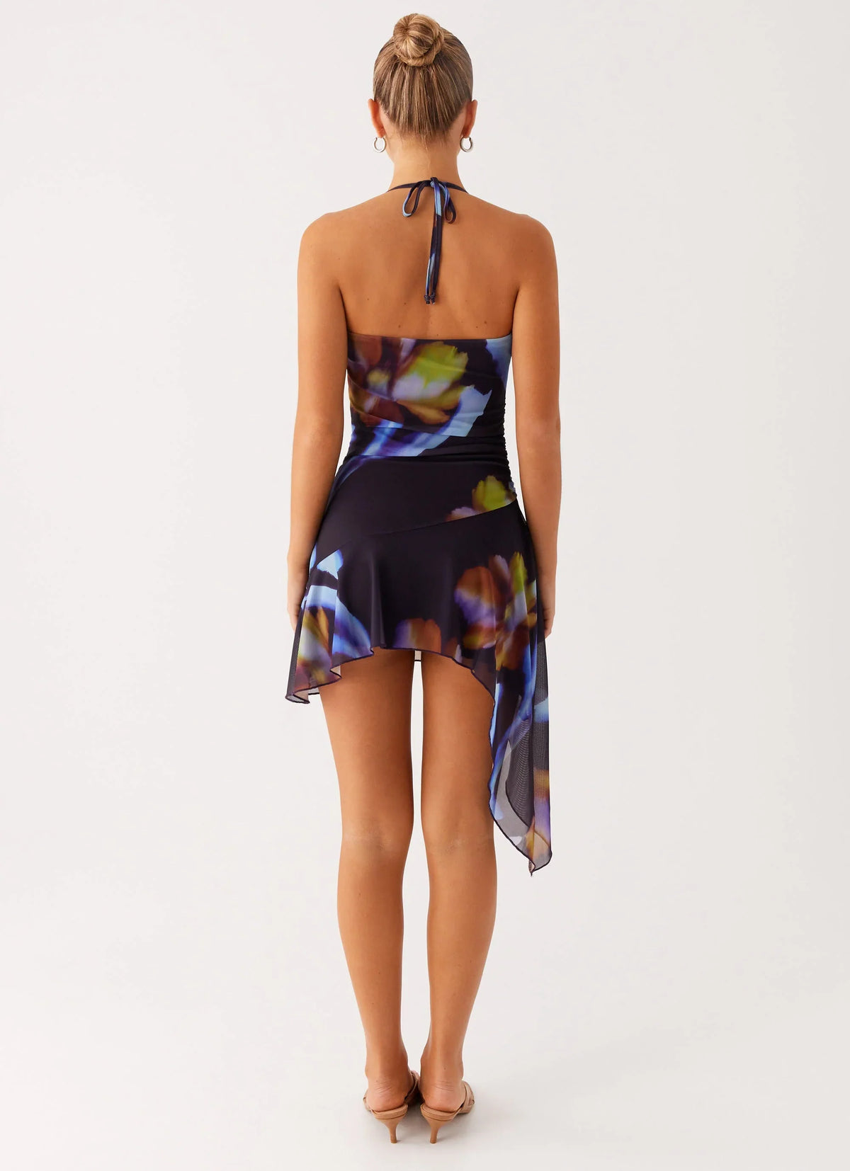 Algarve Mini Dress Dark Floral