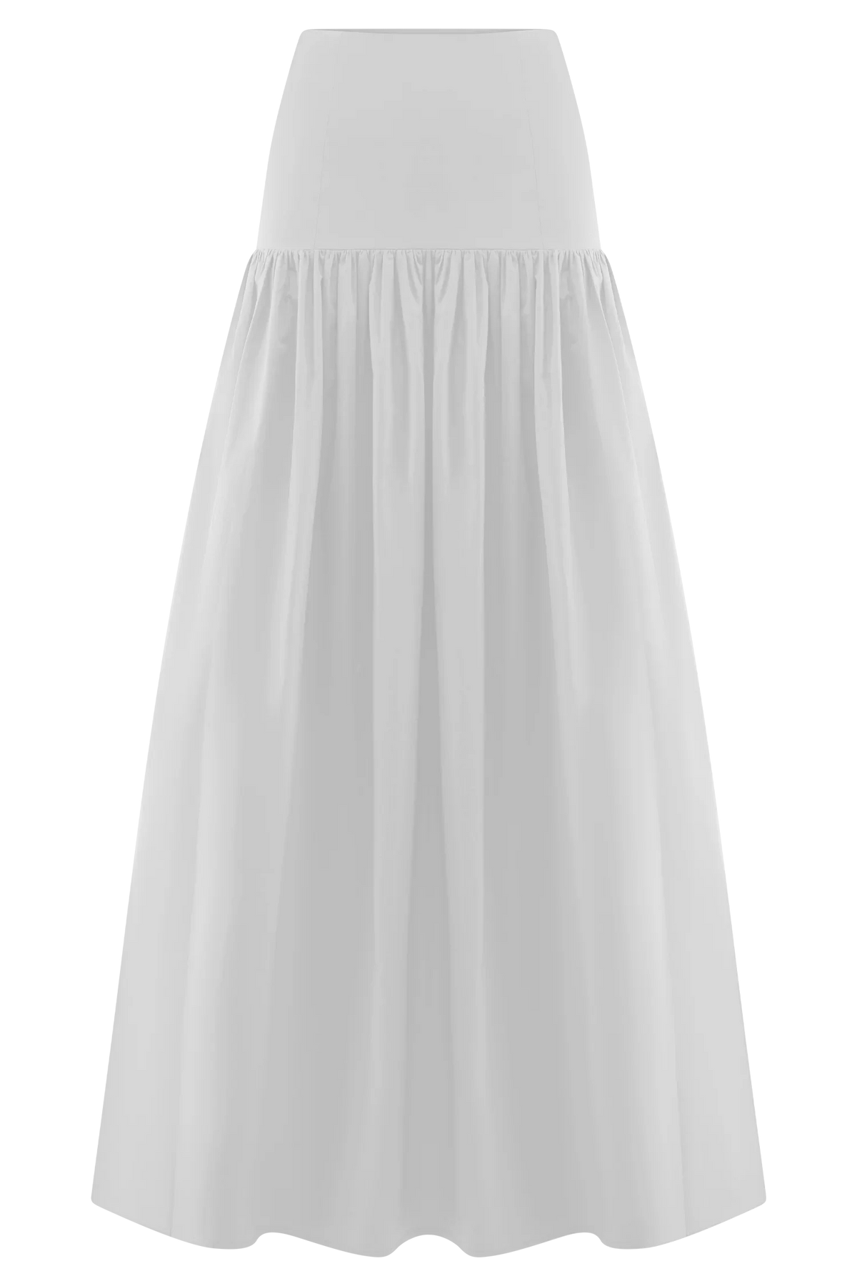 Autumn Maxi Skirt White